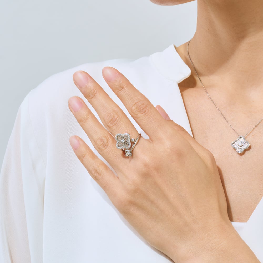 【新品未使用】PT900 天然ダイヤモンド　H&C リング imgrc0066753809.jpg