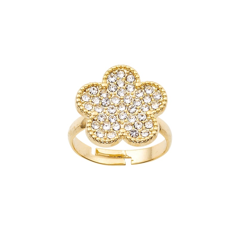 ❤ フラワー パヴェ リング キラキラ パヴェデザインリング（フラワー） | VERITEOnline-Shop