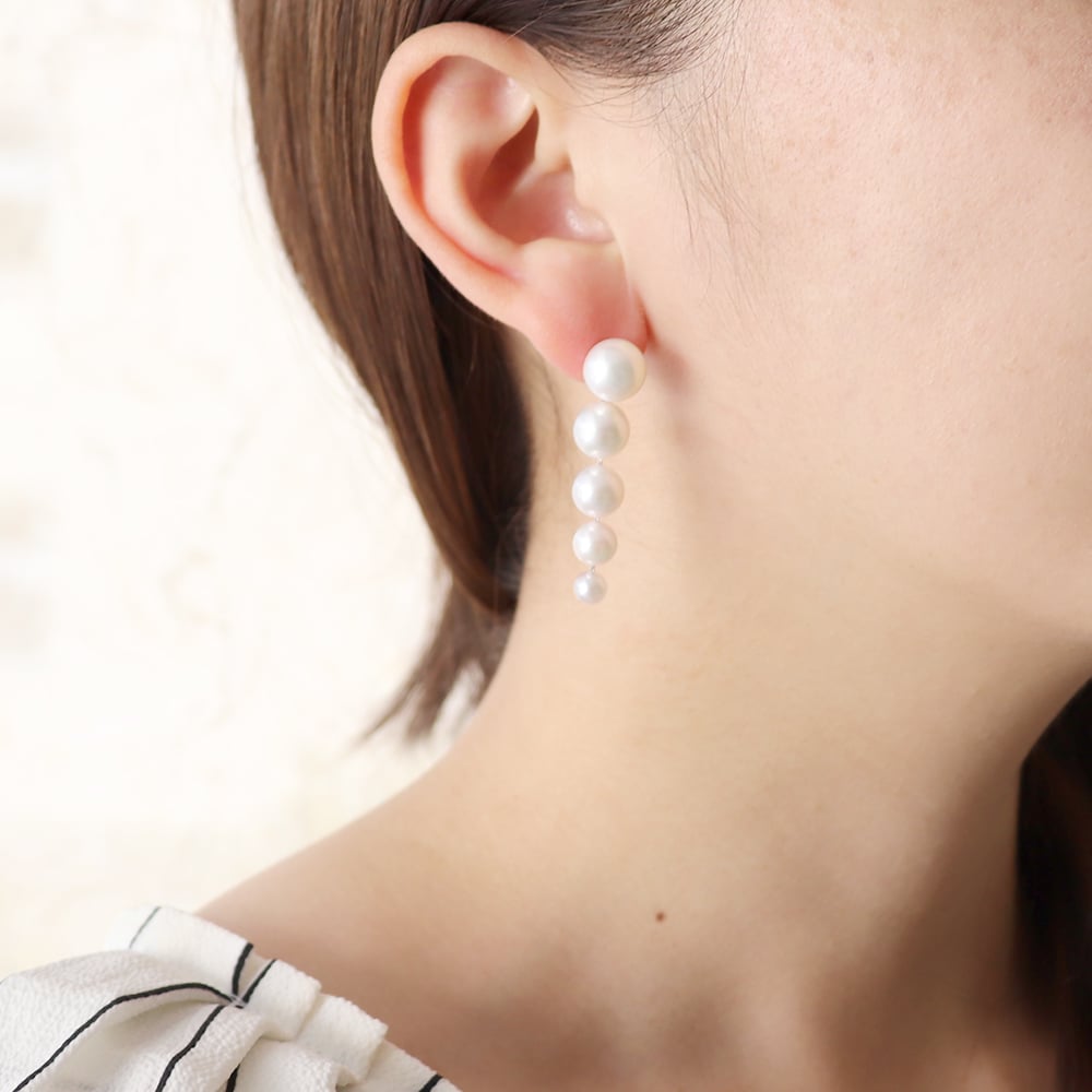 PT900 アコヤパールピアス 118308070242 | VERITEOnline-Sho