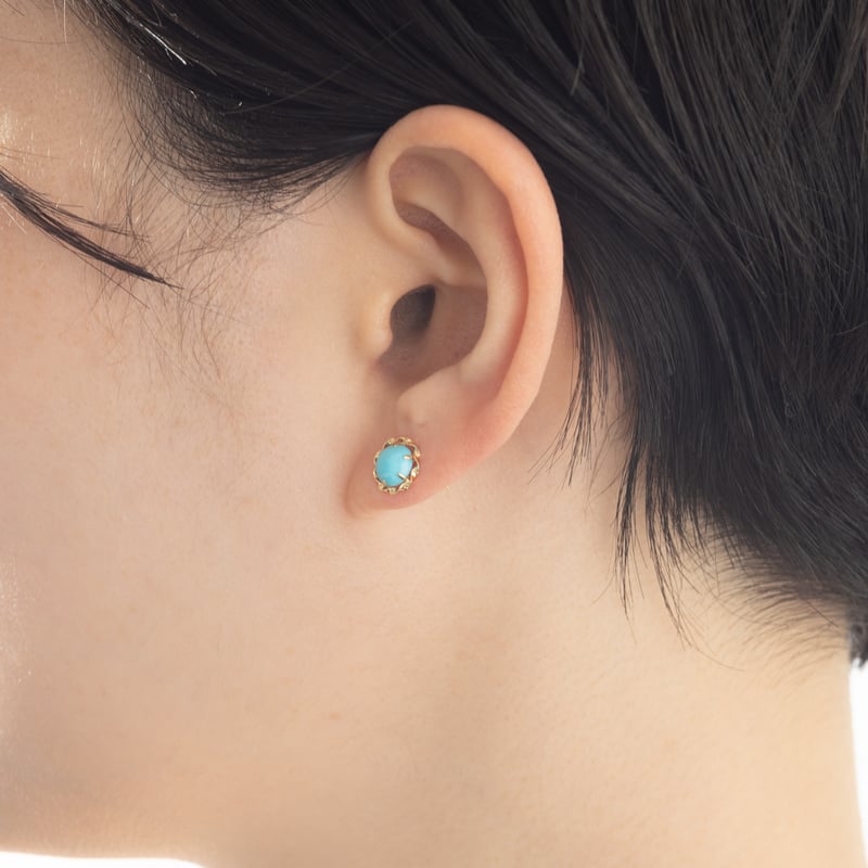 K18YG トルコ石 ピアス 119008140394 | VERITEOnline-Shop