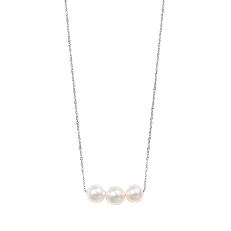 K18WG アコヤパール ネックレス 102708070095