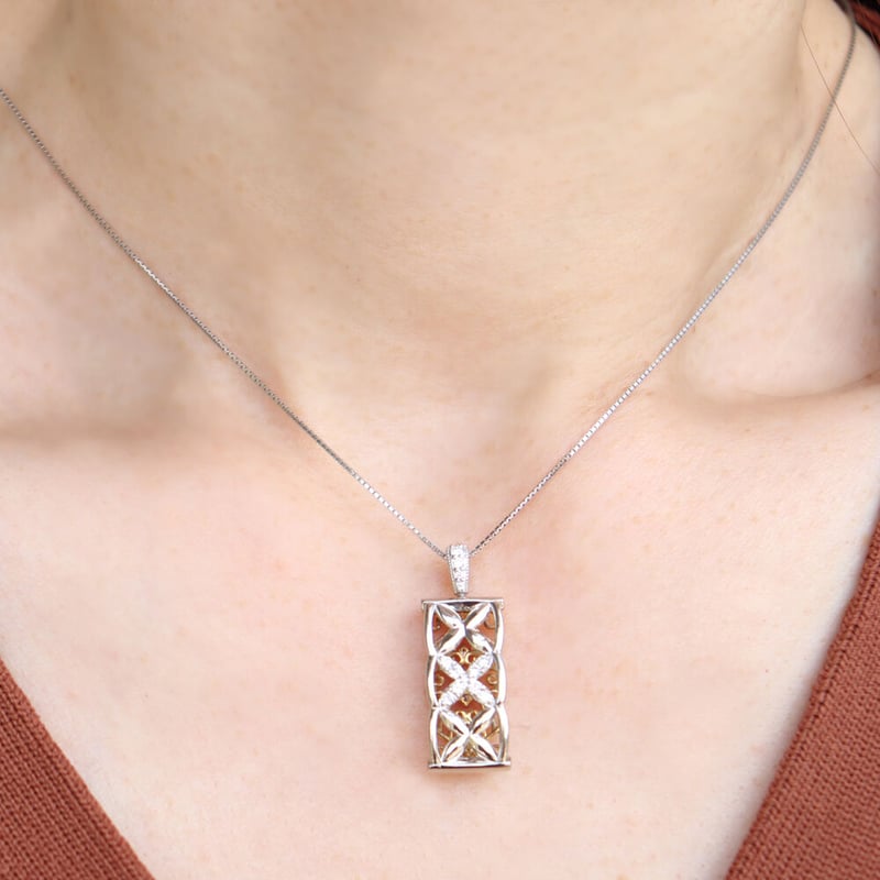 K18YG PT900 PT850 ダイヤモンド ネックレス