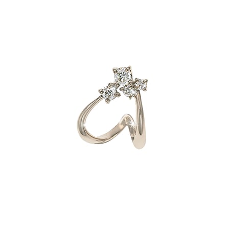 K18 EARTH GOLD ダイヤモンド ピアス（シングル左用） 103808080192