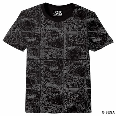 【SEGA HARD GIRLS x DREAMCAST】Comics Tee -BLACK-