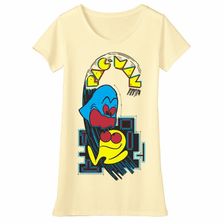 PAC-MAN Arcade Art Tunique Tee (Baby Yellow)
