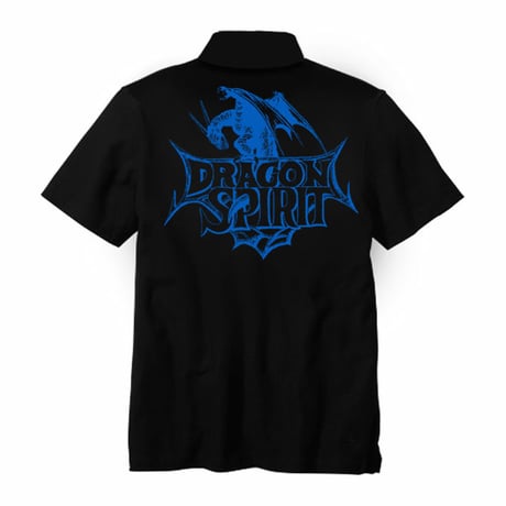 Dragon Spirit 30th Anniversary POLO Shirt  -Single Head- (BLACK)