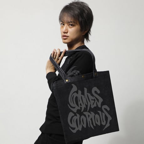 【KEITAAMEMIYA x GAMESGLORIOUS】K.A.Denim Totebag-Dark Knight-