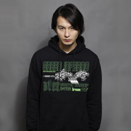 【R-TYPE 】「GREEN INFERNO」 Hooded Sweatshirt