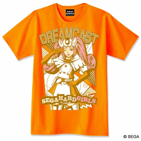 【SEGA HARD GIRLS x DREAMCAST】 Tee  -Orange-