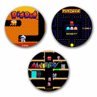 【NAMCO Arcade Selection Vol.2 】Button Badge  (3-piece set)