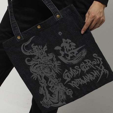 【KEITAAMEMIYA x GAMESGLORIOUS】K.A.Denim Totebag-Dark Knight-