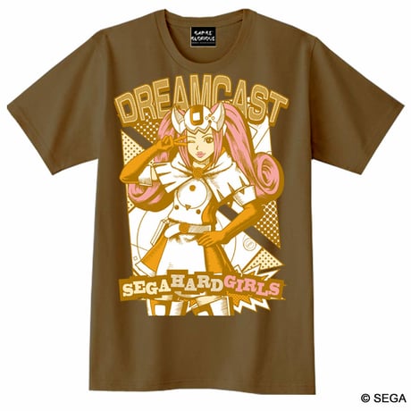 【SEGA HARD GIRLS x DREAMCAST】 Tee  -Brown-