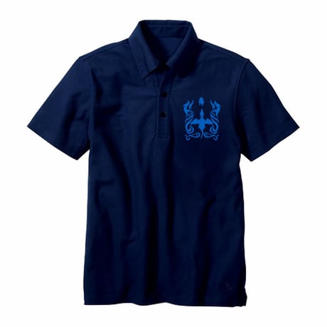 Dragon Spirit 30th Anniversary POLO Shirt  -Single Head- (NAVY)