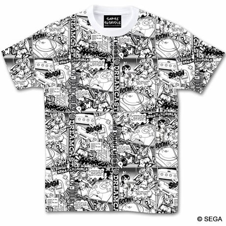 【SEGA HARD GIRLS x DREAMCAST】Comics Tee -WHITE-