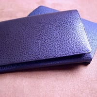 本茶利革名刺入風琴マチ仕様