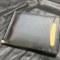 子牛革の札ばさみクリッパーウォレット
