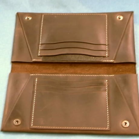 イタリーオイルカーフスキンKAWAORIGAMI®タバコブラウン