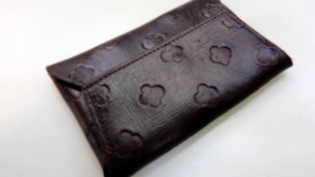 ホーウィンクロムエクセルレザーバーガンディカードケース