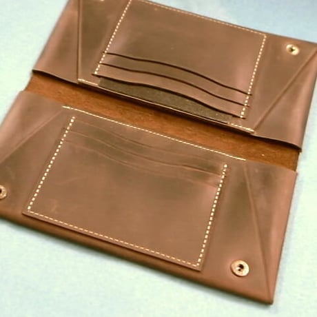 イタリーオイルカーフスキンKAWAORIGAMI®タバコブラウン