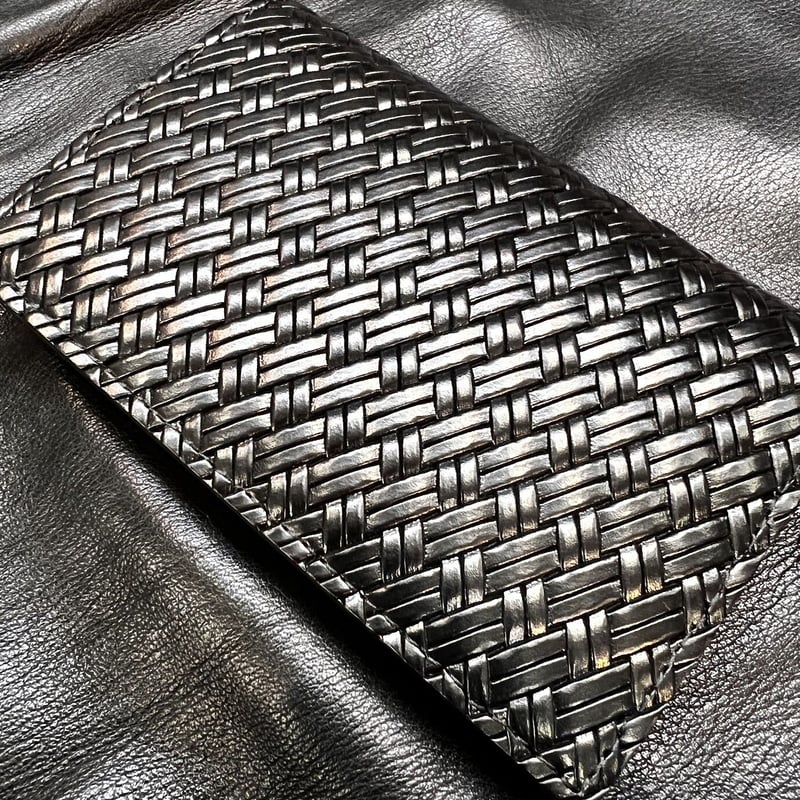 名刺入れ【アジロ編み刻印入り】 アジロ編みグレイン名刺入れ | 太陽光発電で二酸化炭素を削減する