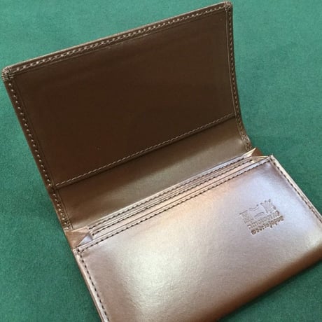 風琴マチ名刺入れ北米産子牛革仕様
