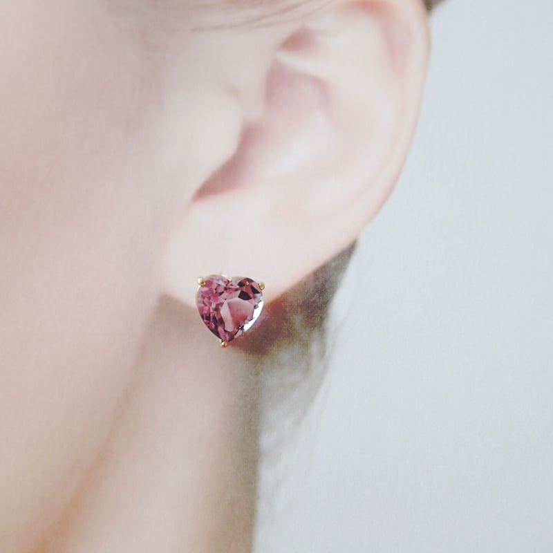 Candy Heart Studs Beau Blue