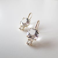 Dew earrings(ホワイトトパーズ×ホワイトトパーズ)