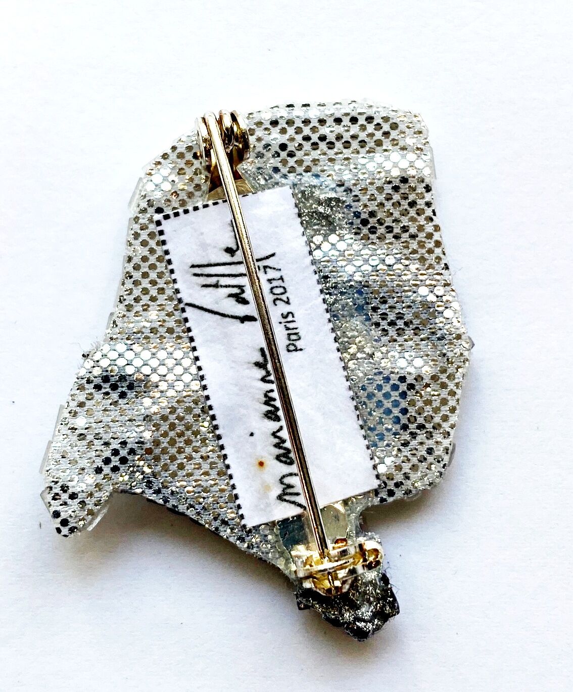 marianne batlle ブローチ カールFACE small パリ ハンドメイド marianne batlle ブローチ カールFACE small パリ ハンドメイド