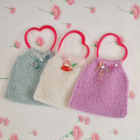 あお山ヒュッテ | Heart Knit Bag