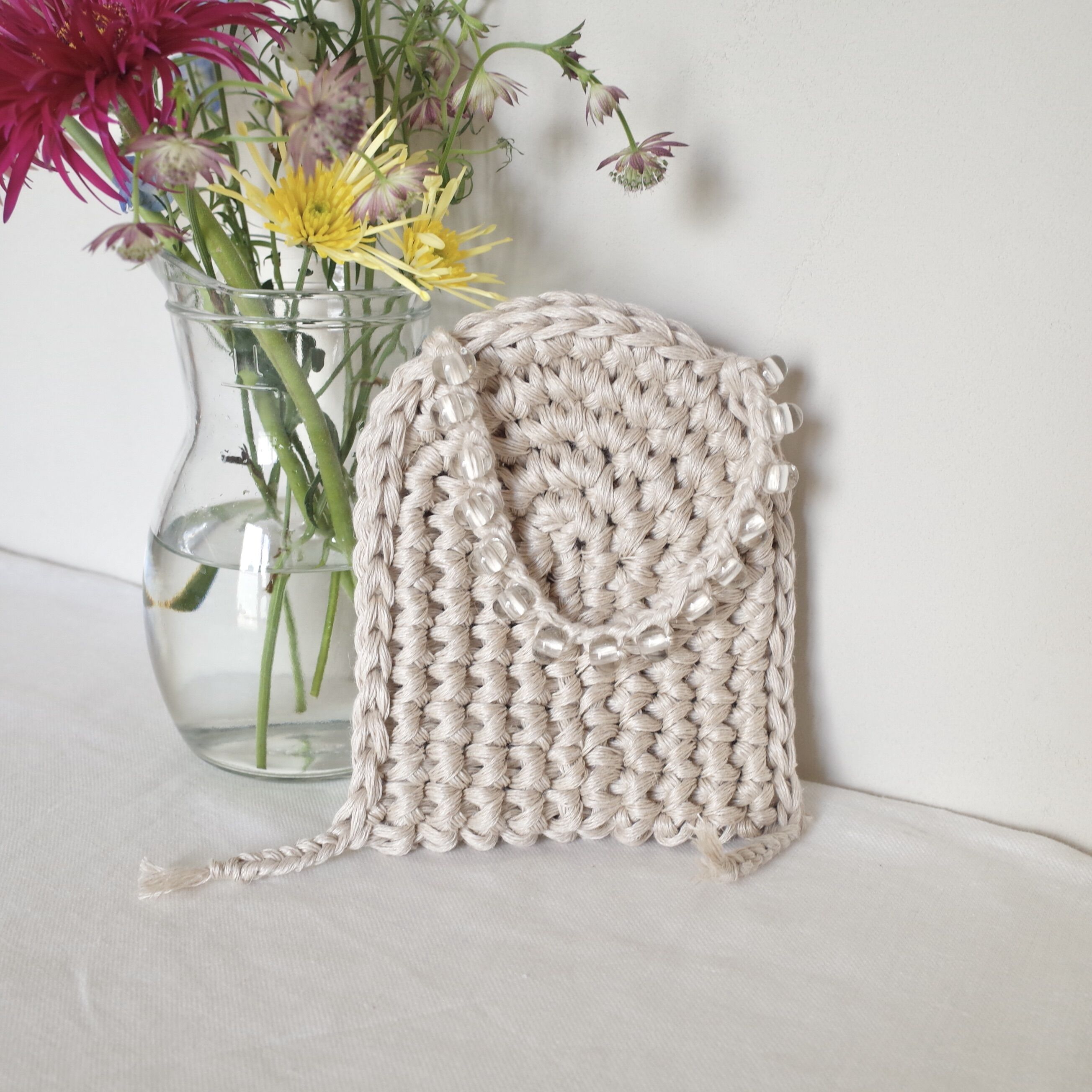 ciansumi ニットバック CIANSUMI | beaded bag / arch | AOYAMAHÜTTE WEB