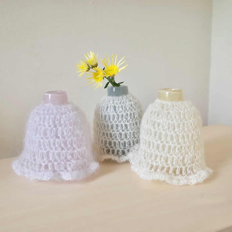 acco by aoyamahütte | mohair flower vase (milk acco by aoyamahütte | mohair flower vase (milk