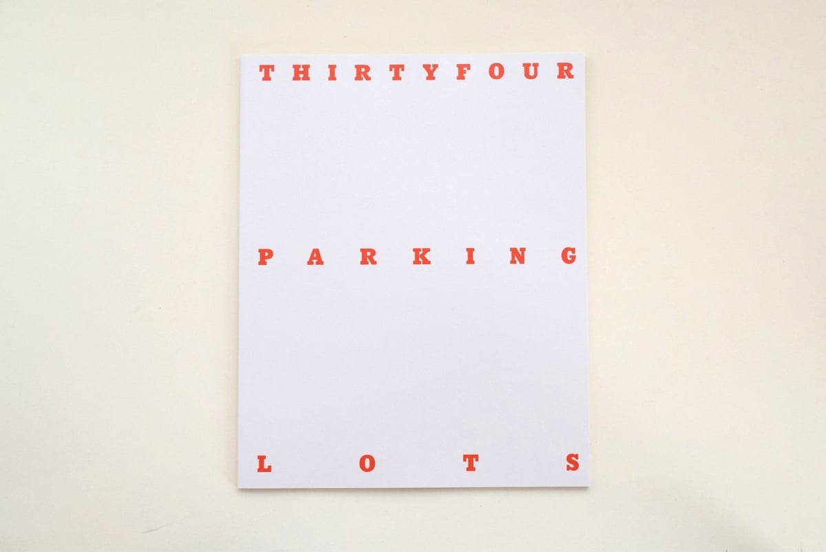 THIRTYFOUR PARKING LOTS | 誠光社 通信販売