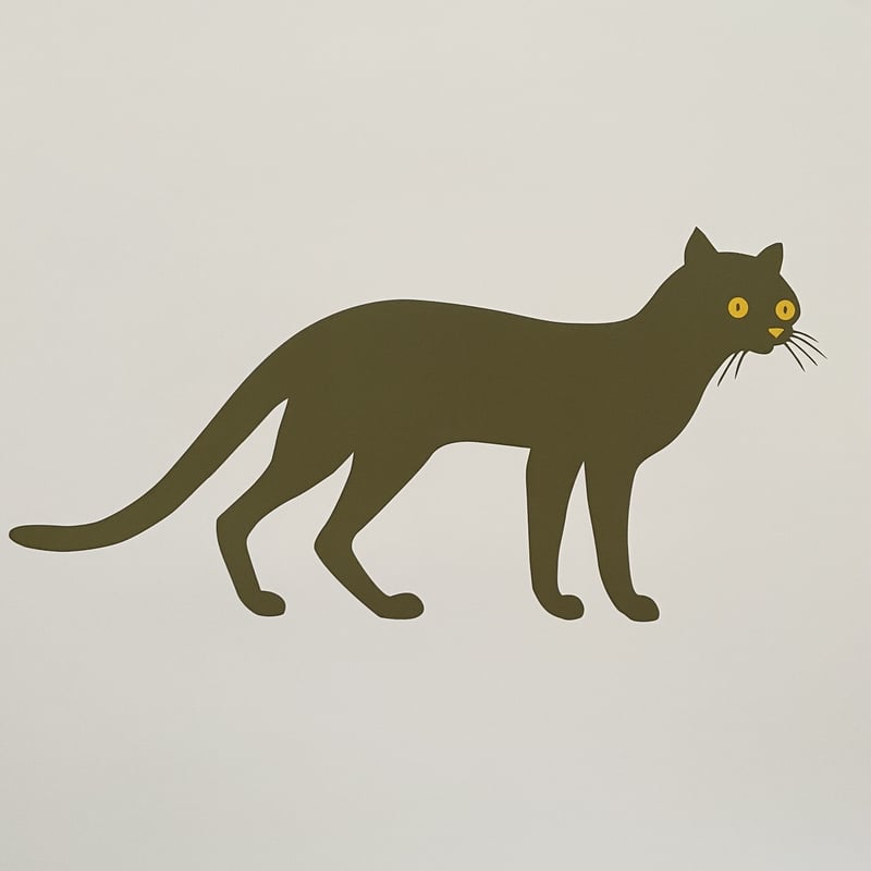 Enzo Mari ポスター 猫 | 誠光社 通信販売