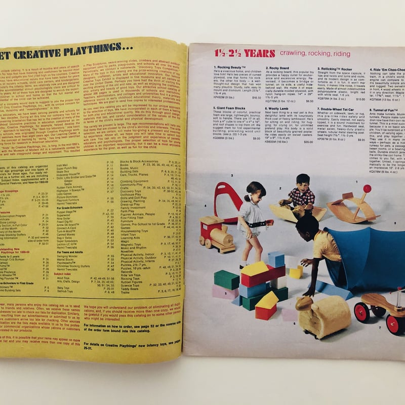 Creative Playthings カタログ 1968/69 | 誠光社 通信販売