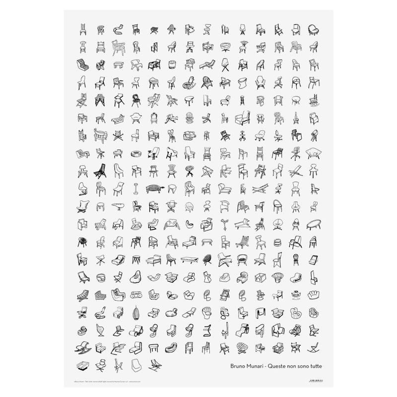 BRUNO MUNARI ポスター 