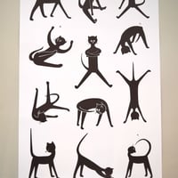 Enzo Mari ポスター 猫 | 誠光社 通信販売