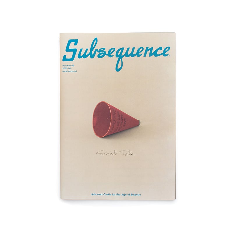 Subsequence Magazine Vol.4 | 誠光社 通信販売