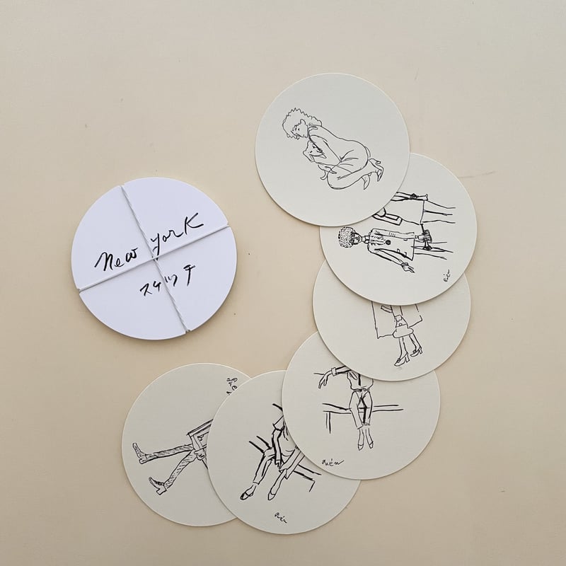 猪熊弦一郎 FEELIN' GROOVY! ニューヨークの人々 コースターセット