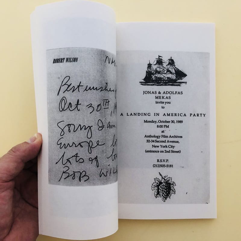 ARTIST'S BOOK by Jonas Mekas | 誠光社 通信販売
