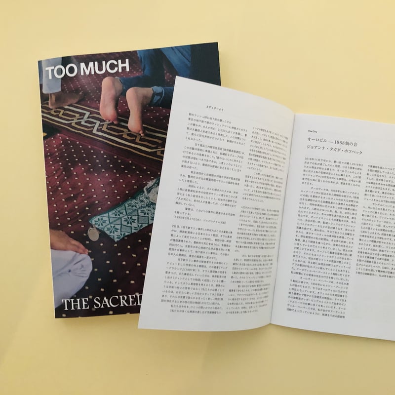 超希少】TOO MUCH Magazine issue 2｜日本語訳冊子付き 希少 未読 肩