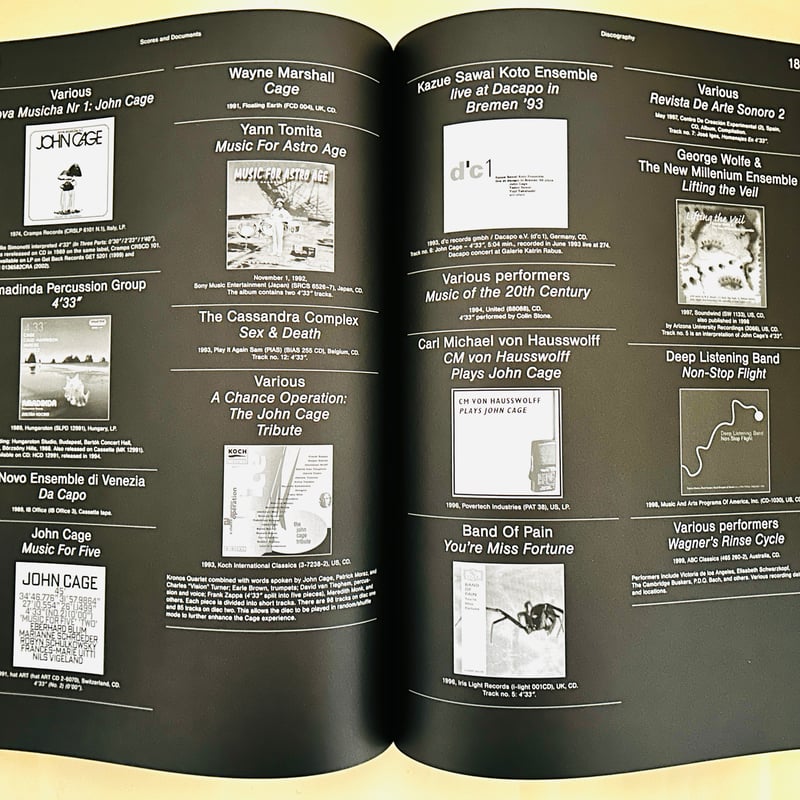 限定CD付　THE SIGHT OF SILENCE John Cage 作品集 The Sight of Silence: John Cage's Complete Watercolors: Kass, Ray