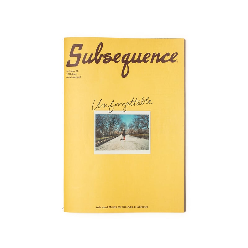 Subsequence Magazine Vol.2 | 誠光社 通信販売