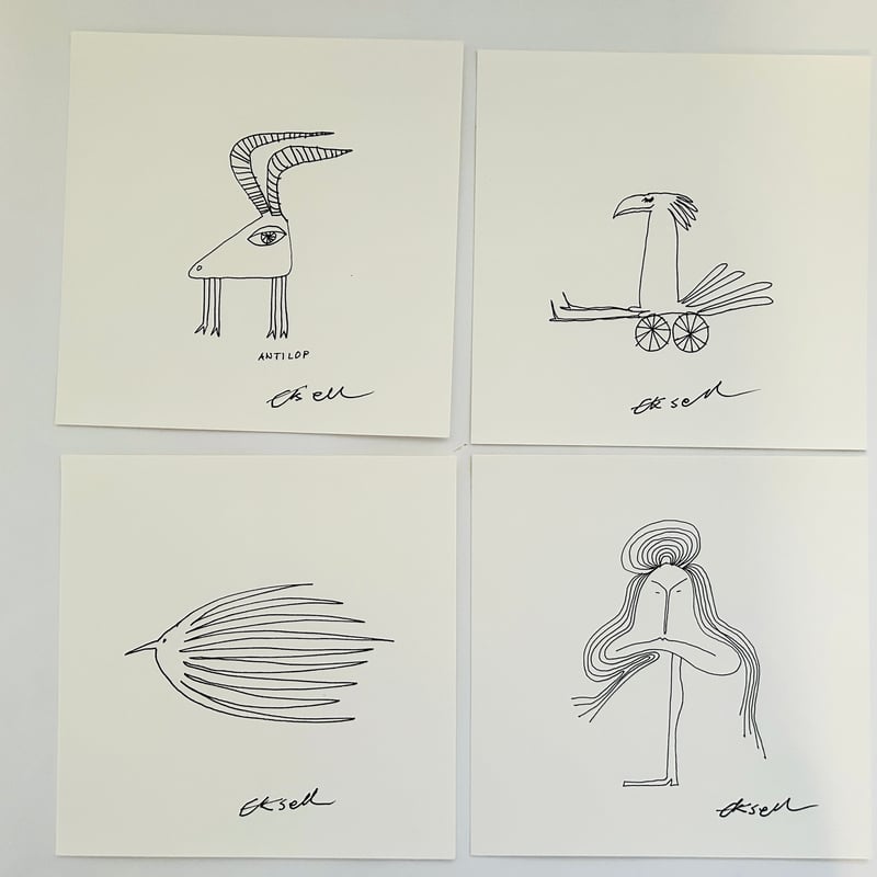 VINJETTER AV OLLE EKSELL 12 SERIGRAFIER サイン入り |