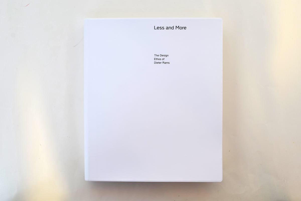 Less and More : The Design Ethos of Dieter Rams