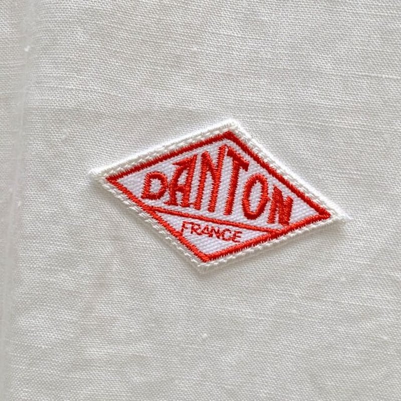 メンズ】DANTON(ダントン）丸襟ポケット付 フランダースリネン半袖プル