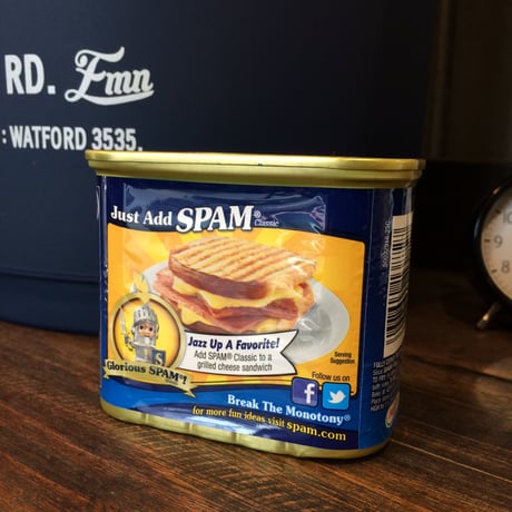 SPAM缶の貯金箱