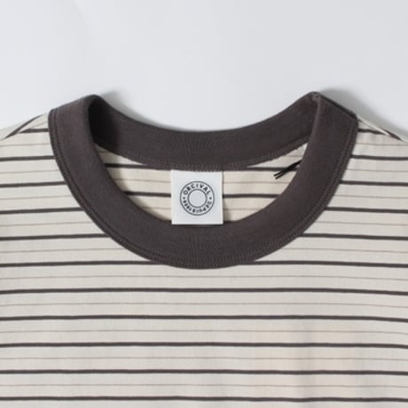 ORCIVAL(オーチバル) クルーネック　マルチボーダー　半袖Tシャツ OR-C0517CCF バインダーネック　プルオーバー