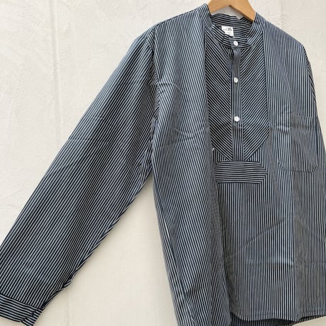 【メンズ】【modAS】モダス FISHERMAN SHIRTS フィッシャーマンシャツ / ストライプ プルオーバーシャツ　08009