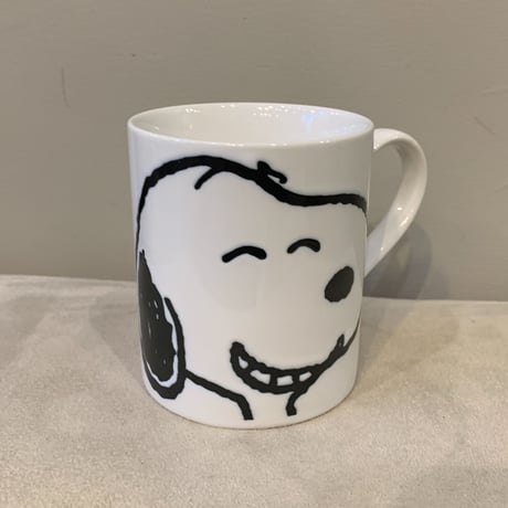 陶器製　スヌーピー　マグカップ　 MUG ) ホワイト