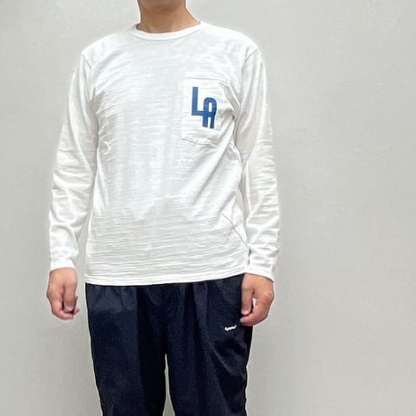 u.m.i sunrise ( ユーエムアイサンライズ) スラブ コットン　長袖 ポケットTシャツ Y-1035B